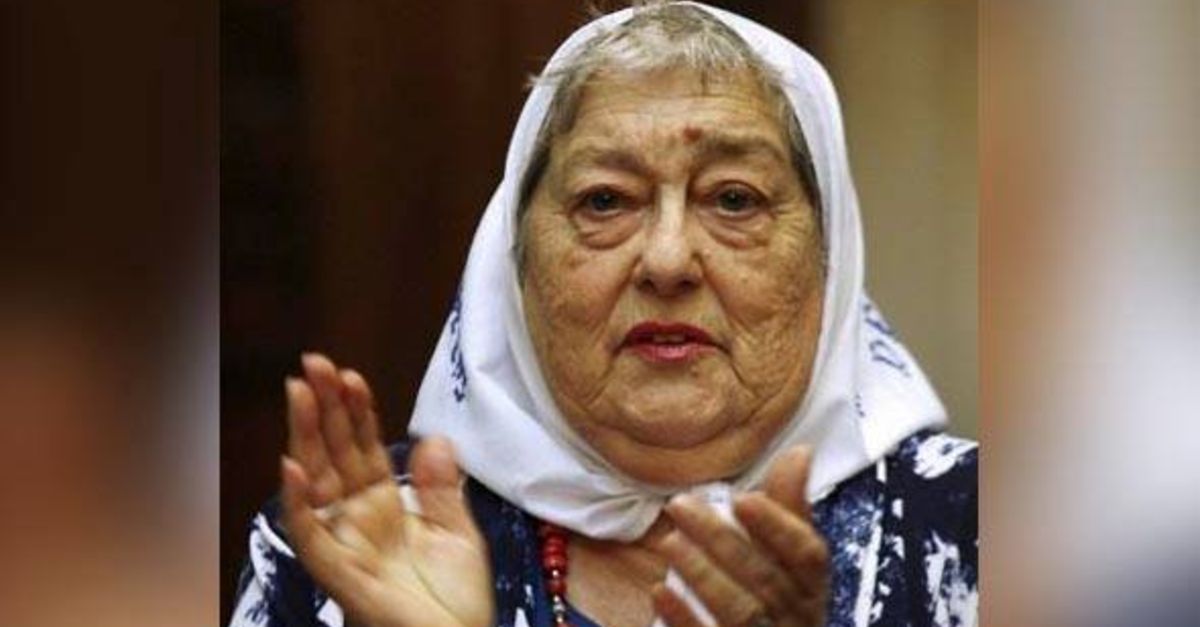 PublicaFM's tweet photo. Ordenan detener a lider de las abuelas de la Plaza de Mayo. ►https://t.co/1vAodzIDet https://t.co/3QRqEAL1ba