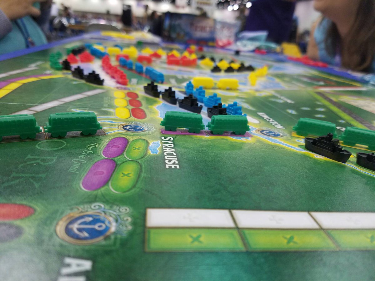 O_C_Gamers's tweet image. Ticket to Ride Rails and Sails! #gen_con #dayofwonder #Michiganmap