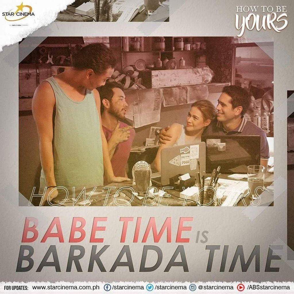 StarCinema's tweet photo. Friday na! #BabeTime na with friends because #BabeTimeIsBarkadaTime! Watch #HowToBeYours! #HowToBeYours2ndBlockbust… https://t.co/CPqZUbB23p