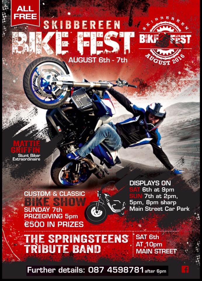 This sat. We play the #Skibbereen #Bikefest #WestCork #WildAtlanticWay #BruceBuds