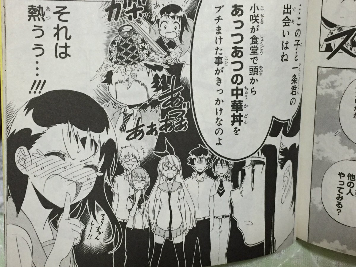 にし 試験勉強中 No Twitter ニセコイ24巻の表紙ですが それの説明がめっちゃ昔の一条楽の記憶喪失回にありました