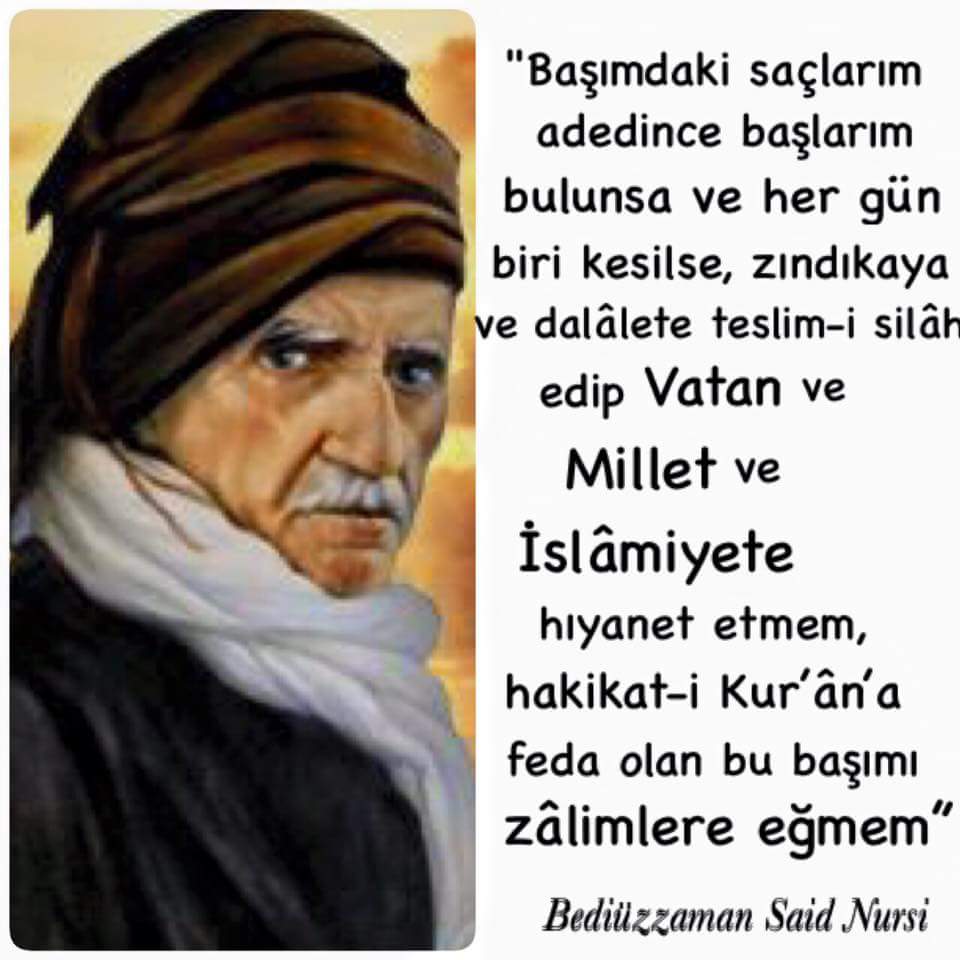 Risaleinur99's tweet photo. Başımdaki saçlarım adedince başlarım bulunsa ve her gün biri kesilse,zındıkaya ve dalâlete teslim-i silâh edip... https://t.co/QPyM2KNbuW