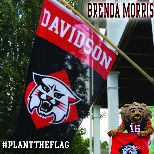 DavidsonFB's tweet photo. Brenda Morris has planted the flag! #PlantTheFlag #OneMission16 https://t.co/NK45eKQn3m