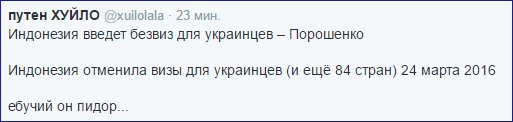 Индонезия решила ввести безвизовый режим для граждан Украины, - Порошенко - Цензор.НЕТ 2264