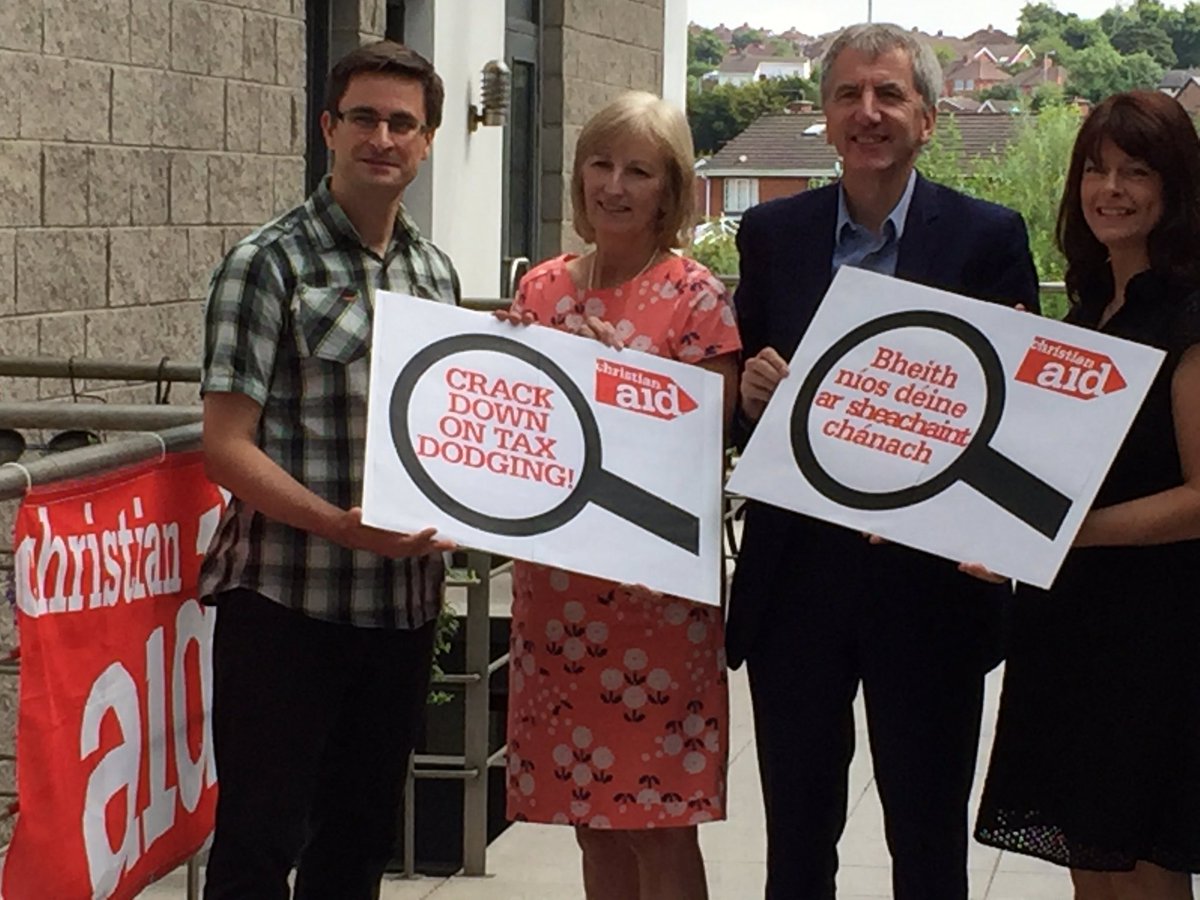 dptfinance's tweet photo. Ó Muilleoir supports @ChristianAidIrl #taxjustice campaign. Minister impressed by their work to ensure fair taxation https://t.co/7outW0Ozvu