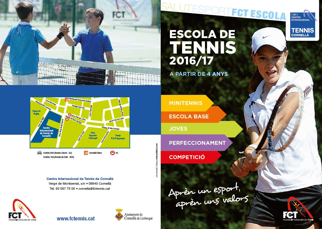 CITCornella's tweet photo. S'apropa setembre, inscriute a l'Escola de Tennis CIT #Cornellà i millora al costat del tècnics de la @FCatTennis https://t.co/HG3IQtZwxP