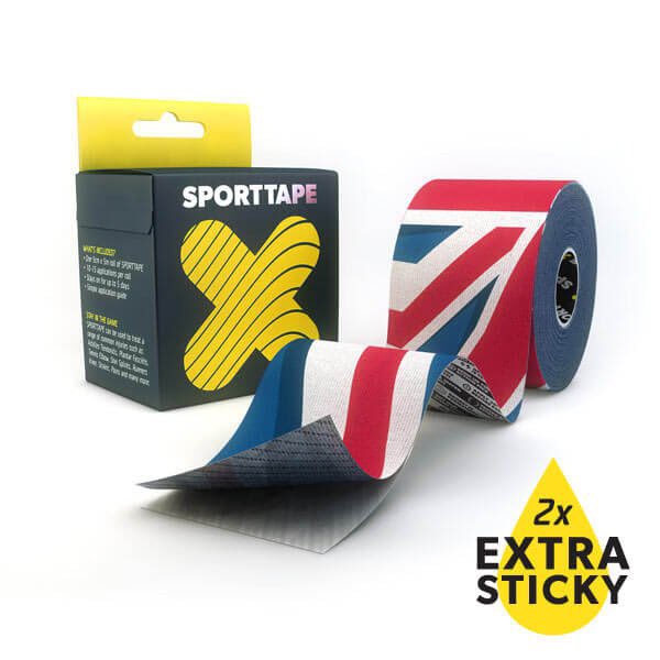 Sportfirstaid's tweet photo. Let's stick together at #Rio2016Β #OlympicsΒ with #UnionJack #Kinesiology tape #ExtraSticky @Β£7.99 Order Now! #TeamGB https://t.co/BhIMq4kmVO