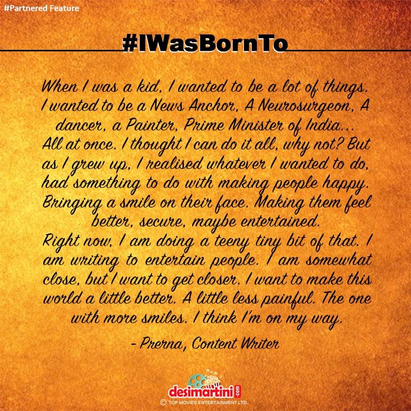 DMmovies's tweet photo. .@InspiredWitch believes she was born to make people smile!
What were you born to do? Tell us with #IWasBornTo! https://t.co/QTAjYo6UVK