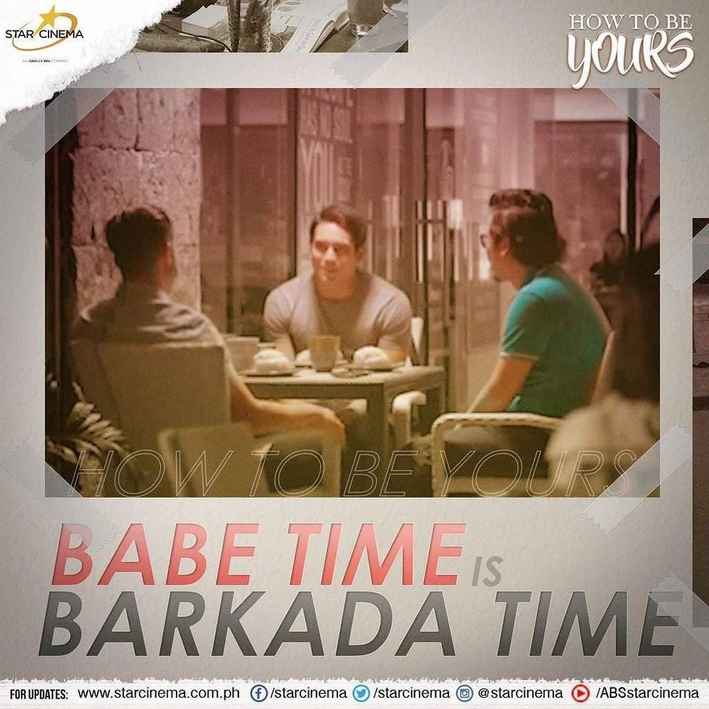 StarCinema's tweet photo. Fridate with friends tonight! Watch #HowToBeYours because #BabeTimeIsBarkadaTime! #HowToBeYours2ndBlockbusterWeek https://t.co/0ofuqwdewC