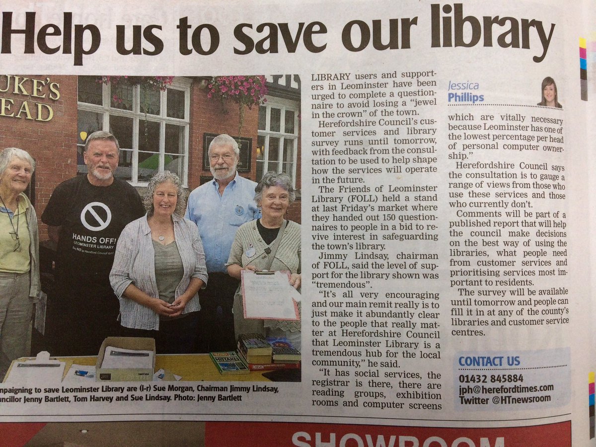 savelibservices's tweet image. Campaigning to save Leominster Library @FoLLib #Herefordshire