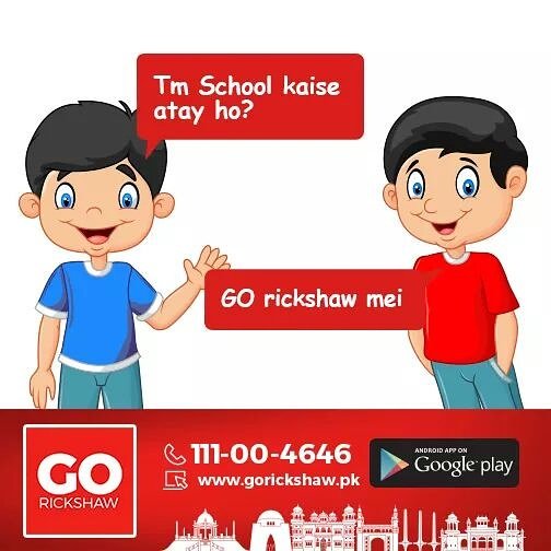 GORICKSHA's tweet photo. How do your kids go to School? 

 GO Rickshaw- Fata fat har jagah!
#Karachi #GORickshaw
*Currently in Karachi https://t.co/SJU4Pb7Gsh
