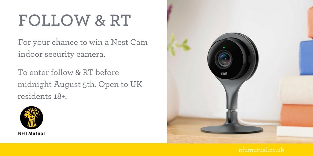 nfum's tweet image. RT &amp;amp; Follow for your last chance to #win this @nest camera this #RuralCrime week T&amp;amp;C&apos;s here ow.ly/pQOB302QyCR