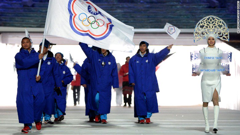 CNN's tweet photo. Many Taiwanese aren't happy about having to go to the #Olympics as "Chinese Taipei" https://t.co/wqVRBdBNsV https://t.co/nHDcnA25f6