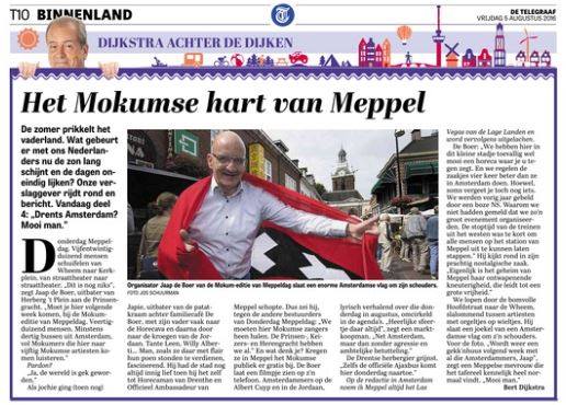 AaJeeJee's tweet photo. Mokum in Meppel werpt zijn schaduw vooruit. Nog 6 nachtjes slapen... Vandaag in De Telegraaf al een vooruitblik! https://t.co/4MDezxOIim