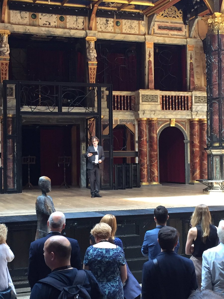 ShakespeareBT's tweet photo. Welcome to the World Shakespeare Congress LONDON! says Patrick Spottiswoode #WSCongress16 #SBTFellow @The_Globe https://t.co/9AiucN9zSw