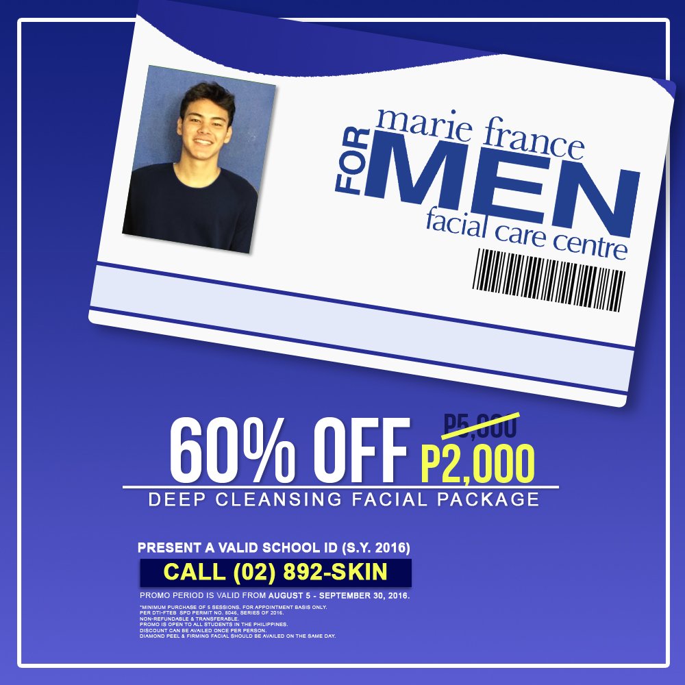 ForMenPh's tweet photo. Calling all students! Avail of our #FCCStudent101 promo for only P2,000 instead of P5,000. See more details below. https://t.co/rF3lIt1kZ1