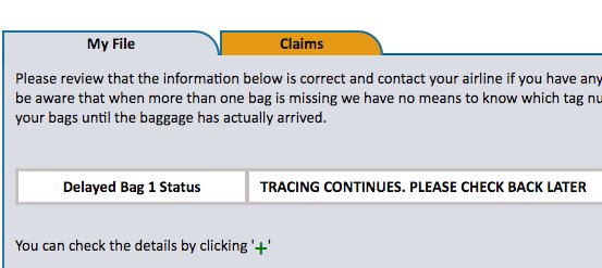 worldtracer lost luggage