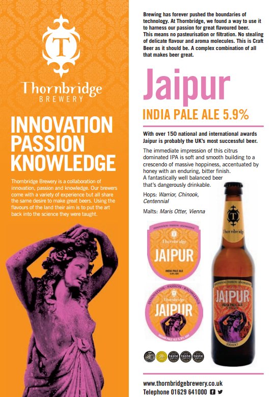 dgcbeerfest's tweet photo. FIRST FEATURING ALE: JAIPUR IPA from @thornbridge https://t.co/VQ0MGsFuW9