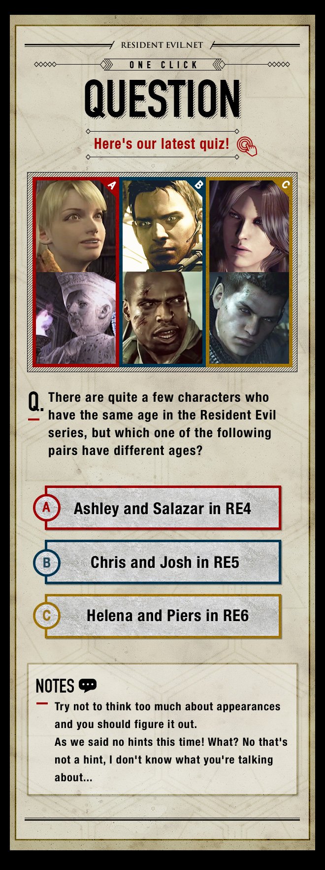 Resident Evil On Twitter Our Weekly Quiz Is Up How Good Is Your Resident Evil Trivia Https T Co Dpt9o9fhg5
