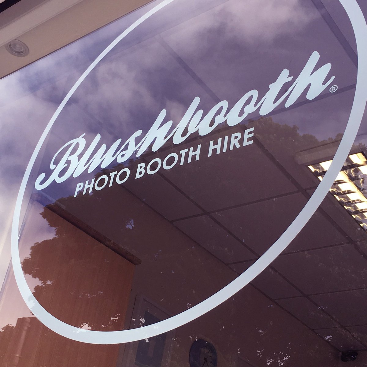 Check out our amazing new windows!  #blushbooth #windows #logo #art #scotland #creative #photobooth