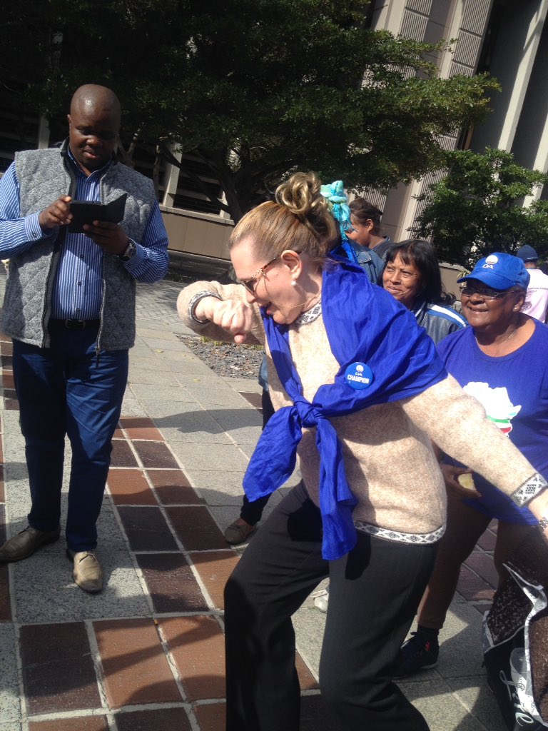 aviwe_aquino's tweet photo. "Dabbing for victory" @hellenzille @ANN7tv @The_New_Age #DAVictory @cityofcapetown #ZeroValo https://t.co/dquKPKQhmE