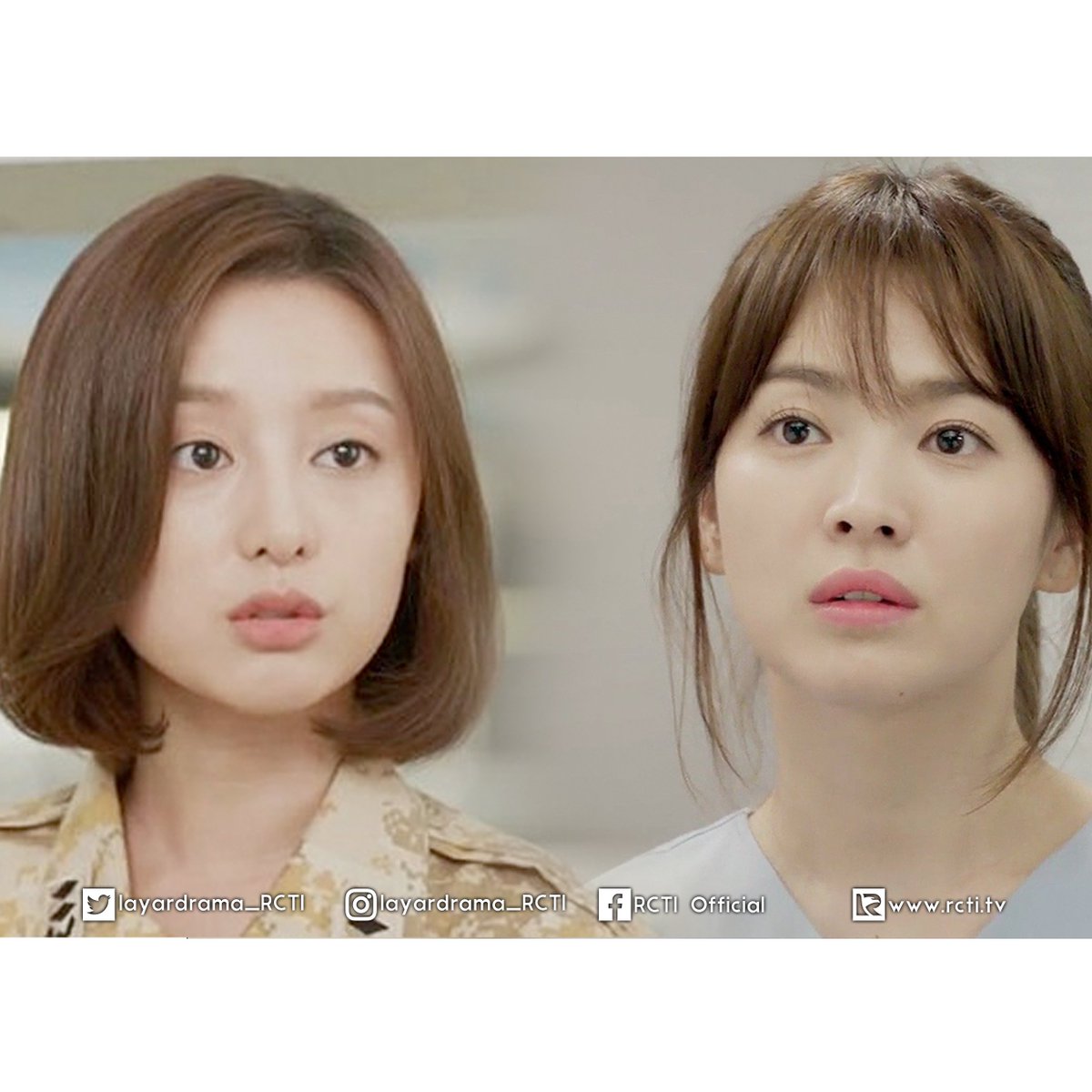 LayarDrama_RCTI's tweet photo. Wah dua Dokter Cantik hari ini lagi ngambek nih !!!  selamat menyaksikan Descendants Of The Sun #DOTSonRCTI https://t.co/HuSkL95GK3