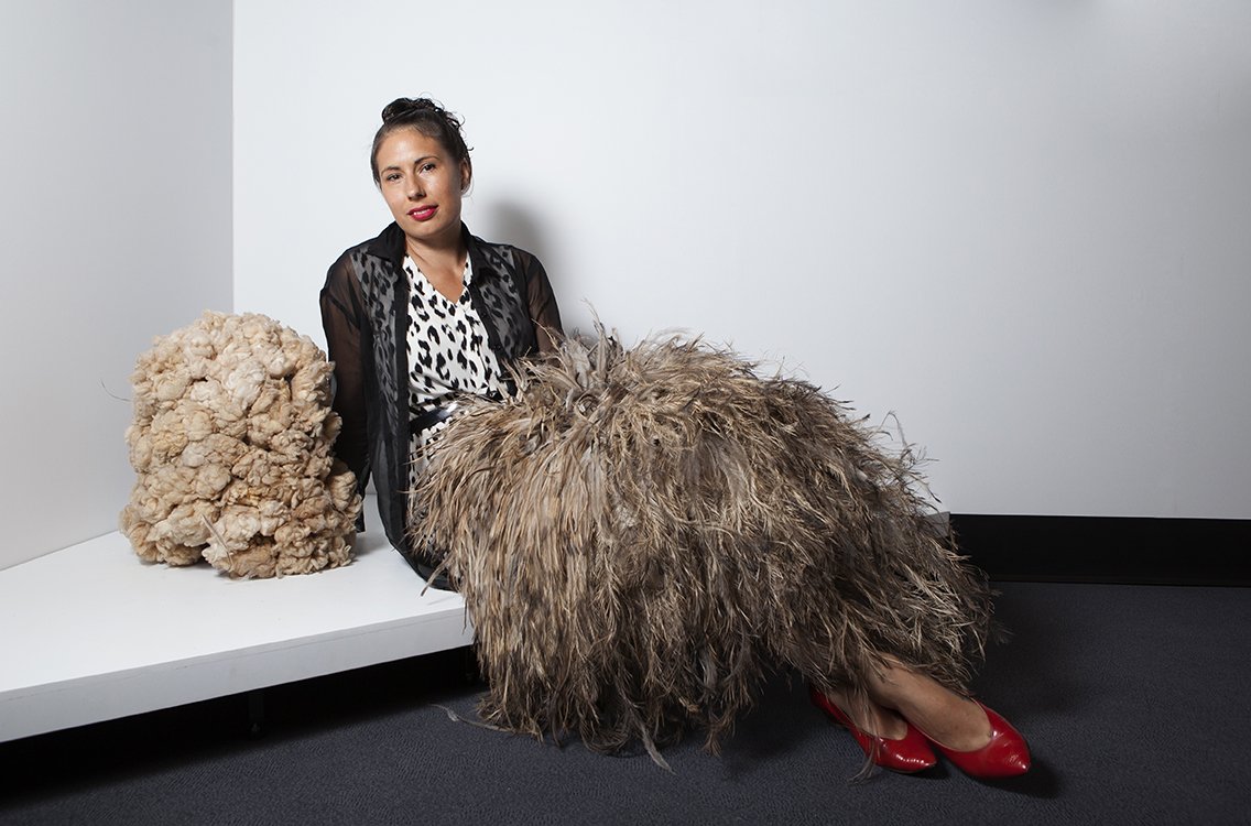 Nicole Monks has won the Wandjuk Marika Memorial 3D Award (sponsored by Telstra)! #NATSIAA