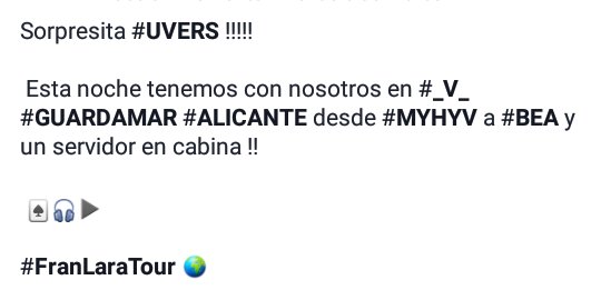 ♠🎧▶

<a href="/DISCOTECA_V/">DISCOTECA V</a> 

<a href="/_BeaMartinez_/">Beatríz Martinez</a> 

<a href="/espectaculosvlc/">Premios MEDITERRANI</a>