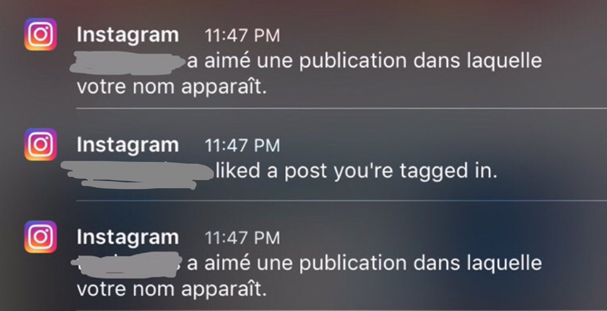 ayenorts's tweet photo. Is there a reason insta is talking to me in French now? https://t.co/uMHyoSSOC5