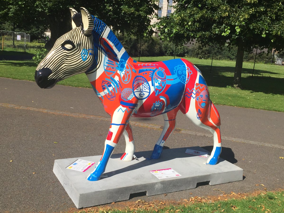 SolentUni's tweet photo. Rhinos to zebras! In 2013 we had Rohan watching over campus and now we have Sam :) #Southampton #FlashbackFriday https://t.co/7WFh4moXkM