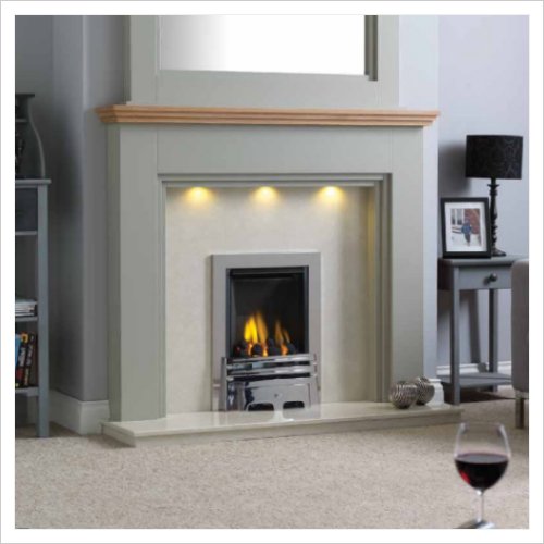 Here at Fire Design Studio now advertising and selling the <a href="/gbmantels/">GB Mantels</a> Yateley in olive &amp; clear Oak.