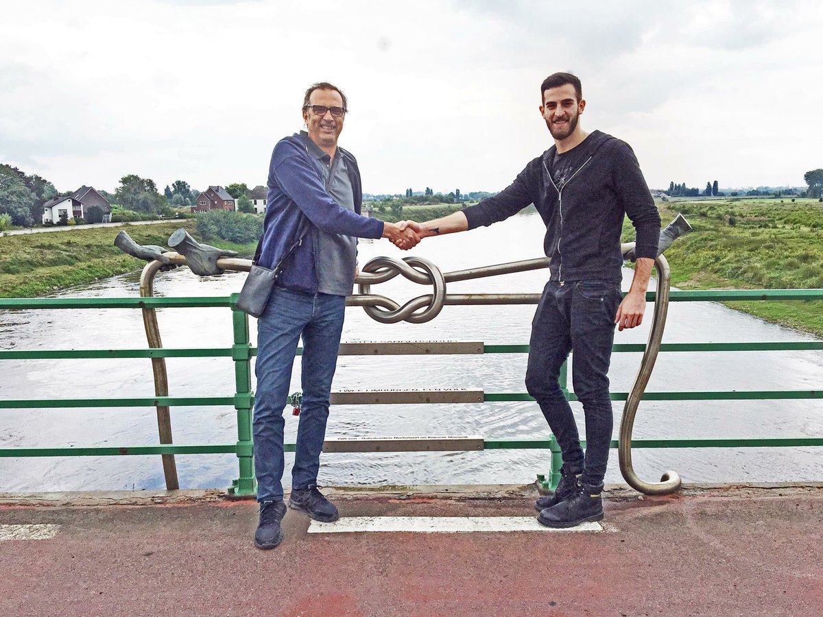 Today <a href="/djcastel2/">Daniel Castellani</a> and <a href="/icastellani/">Ivo Castellani</a> arrived for the first time together in Maaseik. Father and son, coach and player.