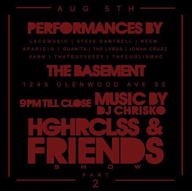 OTSSupplyco's tweet photo. Tonight is the night. #HGHRCLSSAndFriendsPt2 | 9pm @BASEMENT_EAV 
🌹🙏🏽🍷 https://t.co/HfQkYs1IME
