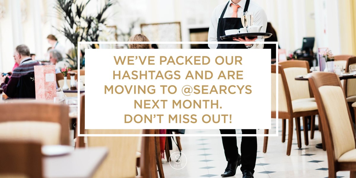 We're moving! Make sure you're following @Searcys