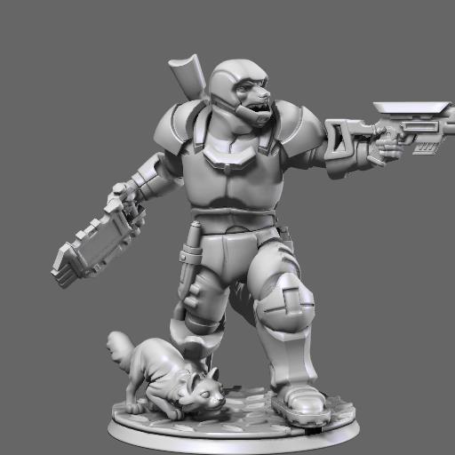 HeroForgeMinis's tweet photo. Our favorite user-submitted order this week! #assaultarmor #kitty #dailymini #tabletop #dnd #minis #miniatures https://t.co/z0G91eEion