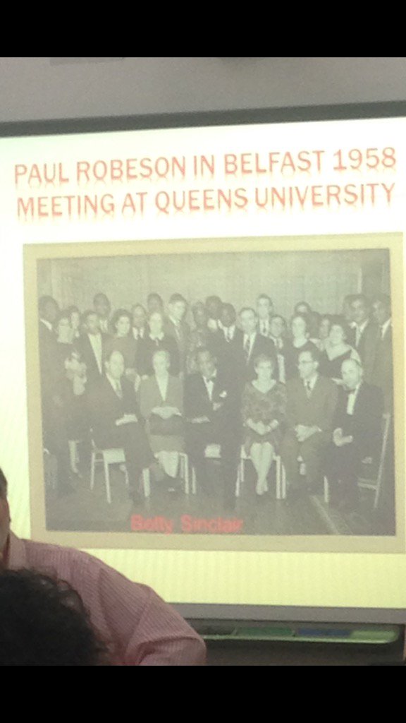 jackieredpath's tweet image. Rare pic Paul Robeson @QueensUBelfast mtg 1958 @tgeducation @ProfConnolly @BelTel #shankilllibrary #SpanishCivilWar