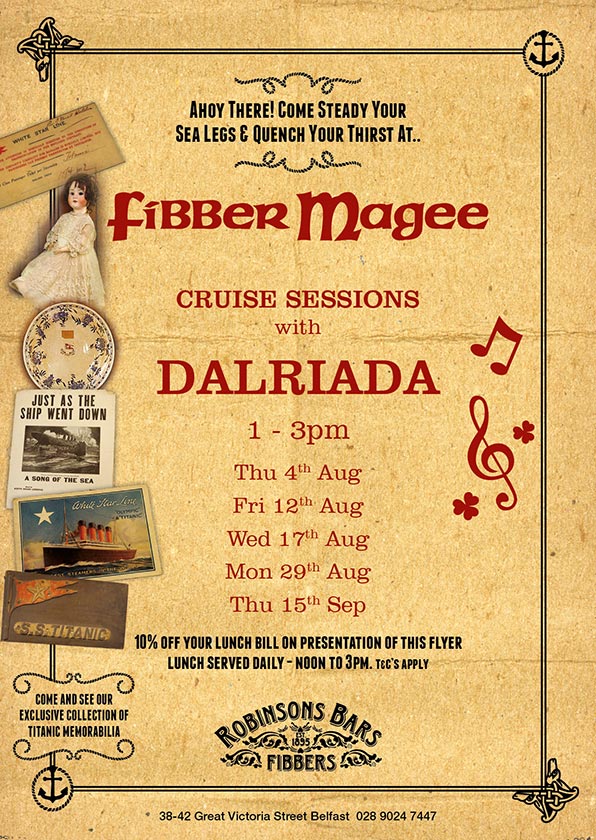fibber_magees's tweet photo. How about a proper Belfast welcome for the pax and crew of  #OceanMajesty &amp; @CelebrityUK  
a special trad session! https://t.co/4zImymI8wR