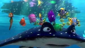 Tymlee's tweet photo. The video I saw was actually the eagle ray unloading Nemo and his friends on a school outing ~ #Trump #IranVideo https://t.co/2SSEIouFad