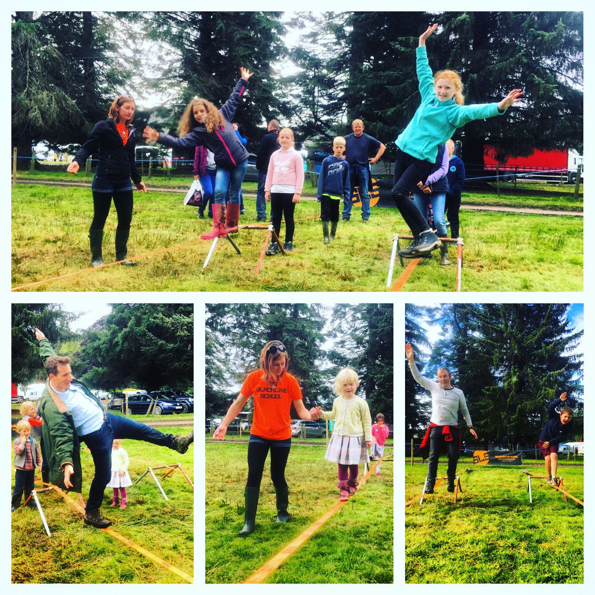 SLS_SW's tweet image. Slackline fun at the #highlandfieldsportsfair today in Scotland! #slacklines #fun #event #kids #activities
