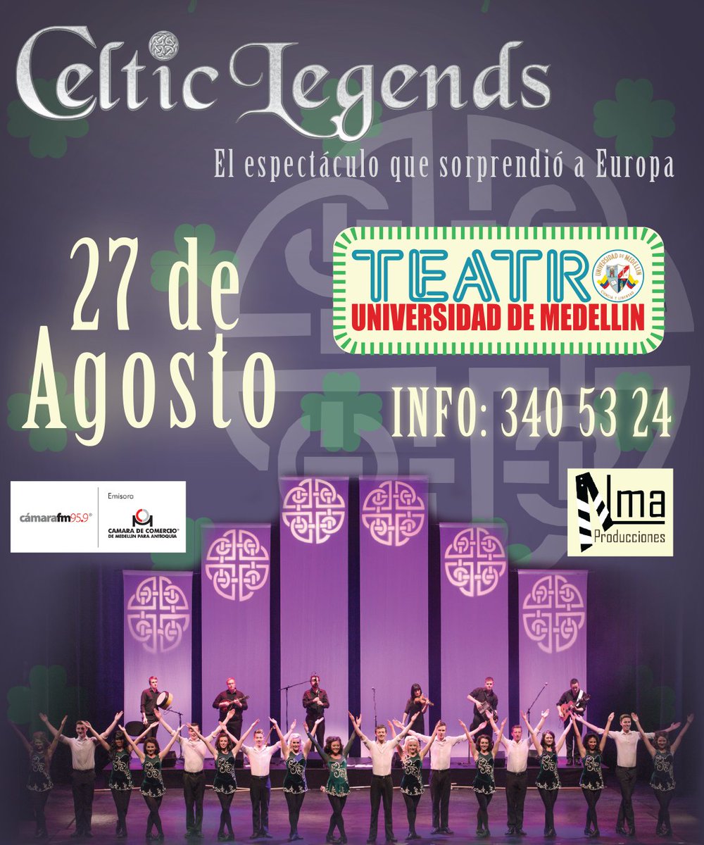 teatroudem's tweet photo. #SeAcerca: Celtic Legends Tour
El reconocido espectáculo de música y danza celta
Sáb 27/ 8pm
https://t.co/VfwDanJ3nS https://t.co/QbtsZ0UF43