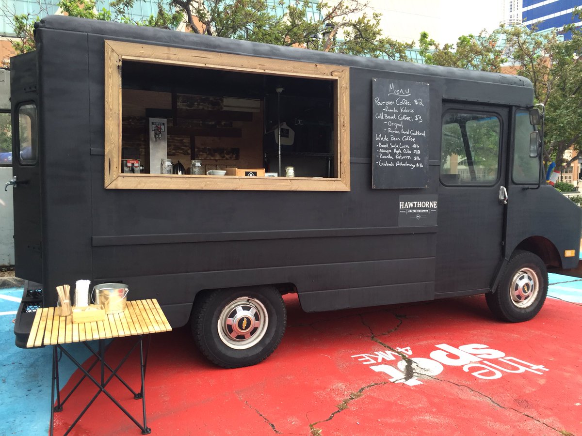 #coffeetruckin at 5th and Wisconsin. #mkecoffee #hawthornecoffee