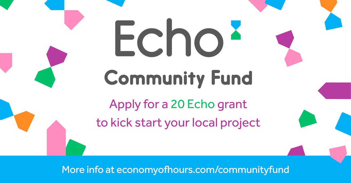 economyofhours's tweet photo. Know an amazing local project that could benefit from an Echo grant? Spread the word! https://t.co/UqtPWhXhSW https://t.co/H3gANmpi8i