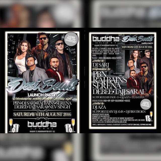 UrbanEventsNott's tweet photo. Live Tmz @pbn @RajBains_Artist @serena_teampbn @DjSarj at  #BuddahLounge #Wolves msg07737304545 for Glist #Bhangra https://t.co/VA7aIi4NkX