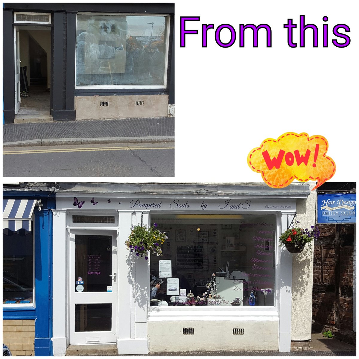 #pamperedsouls new shop front