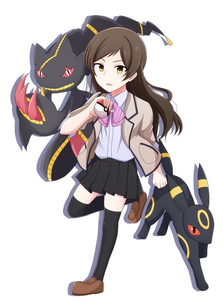 黒兎ゆう ポケモントレーナーの シホが しょうぶを しかけてきた ミリポケ 志保はジュペッタとかブラッキーのイメージ