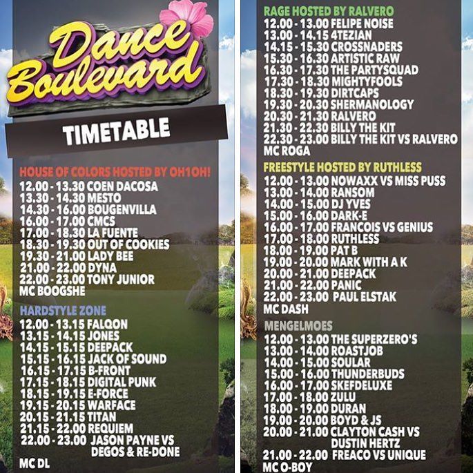 RansomMusicNL's tweet image. Tomorrow's timetable! 🕐 Come and see me and @creature_mc at 13.00h at the @ruthlessnl freestyle stage... 🙌 Let's do…
