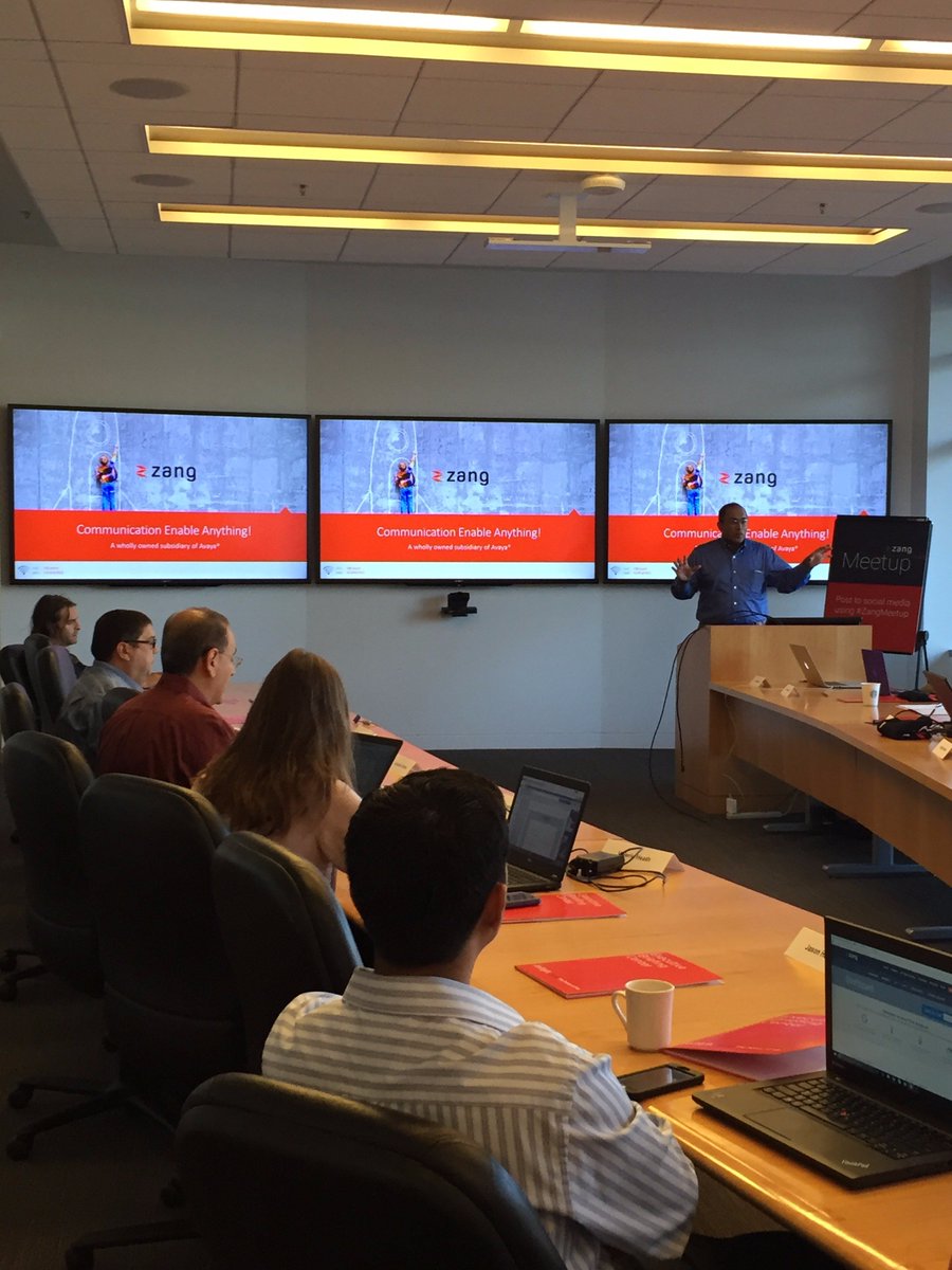 Zang_io's tweet photo. Our 1st #ZangMeetup to teach people how to communication enable anything. #Success https://t.co/6UblSSkFZw