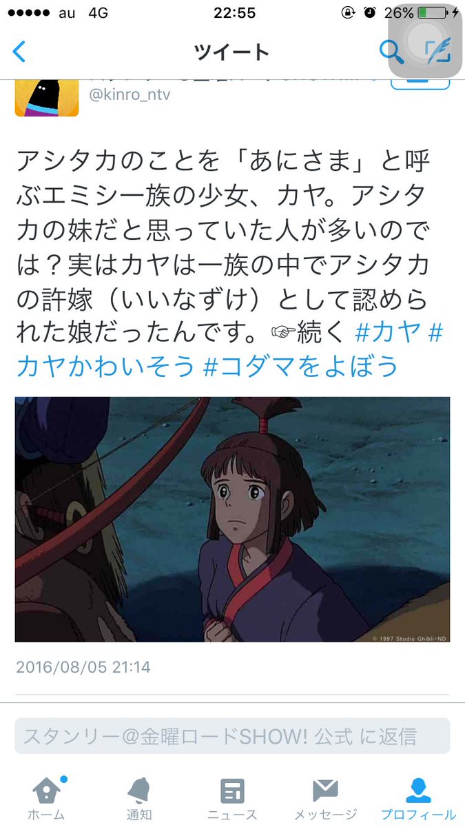 南里 Sur Twitter そういうことだったのか 全然知らなかったぜよ そう考えるとカヤかわいそう もののけ姫 カヤ アシタカ