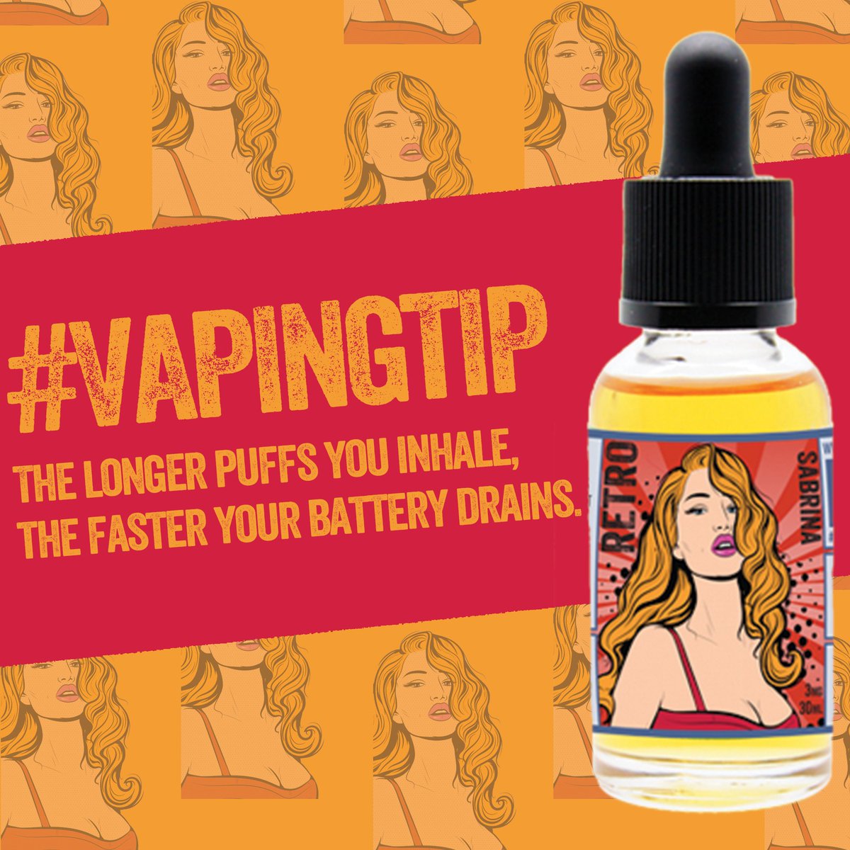 vaperetro's tweet photo. #vapingtip The Longer puffs you inhale, the faster your battery drains! #vapelife https://t.co/DN2D62fVIa