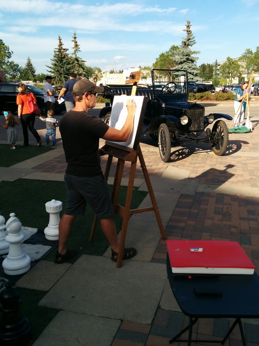 artwalksta's tweet photo. Thanks to everyone that came out to Artwalk last night! It was a beautiful night for Rock'nAugust &amp;Artwalk #stalbert https://t.co/qmJWvUKzY2